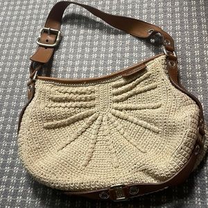 Miu miu cream woven bag